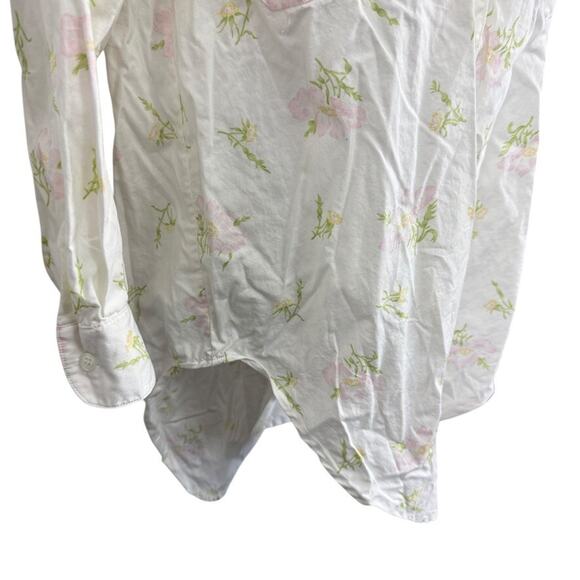 Victorias Secret Gold Label Vintage Button Up Sleep Shirt Long Sleeve Cotton S - Picture 2 of 16